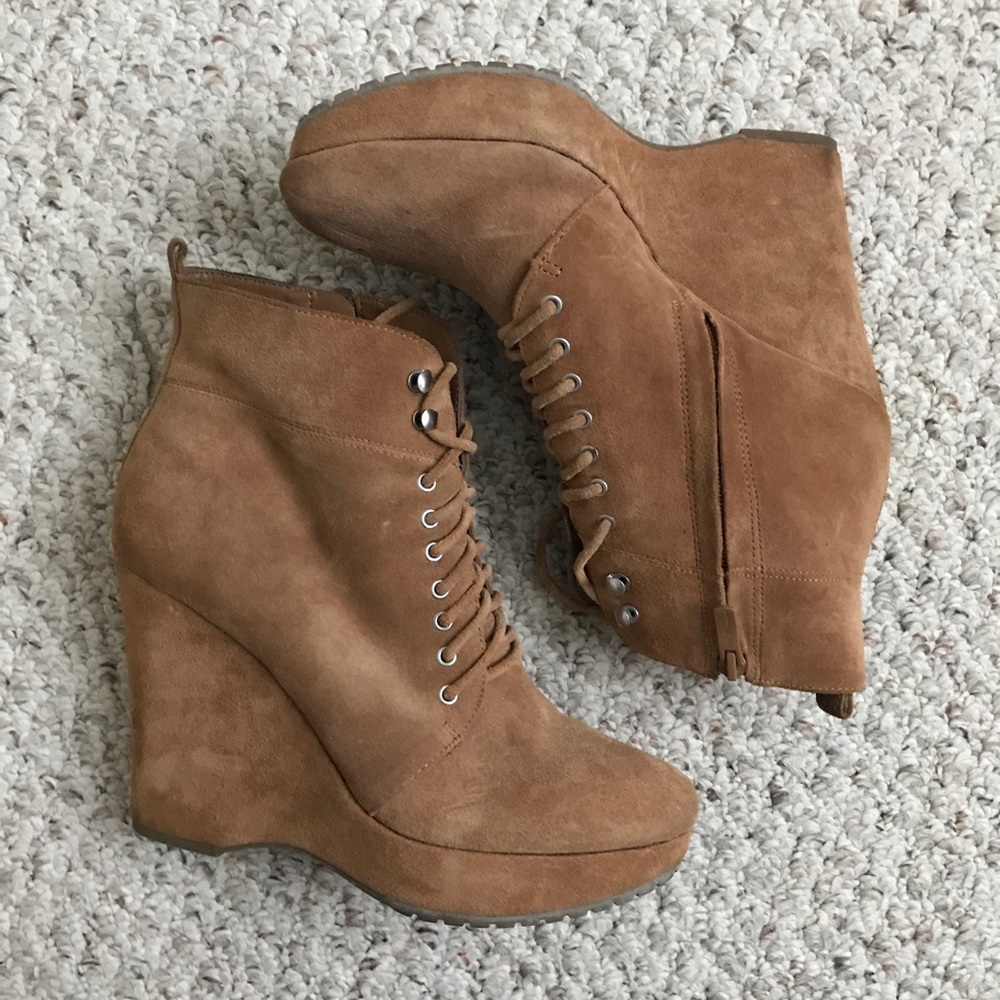 LAST CHANCE! BCBG Suede Wedge Heel